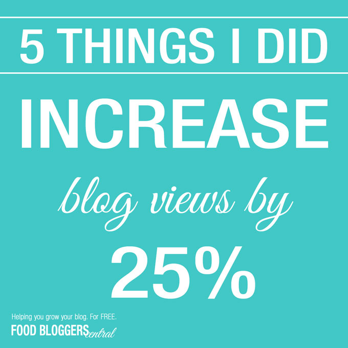 5 Things I Did To Increase Blog Views by 25% Almost Overnight