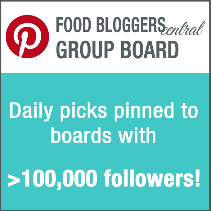 Join Food Bloggers Central Group Pinterest Board